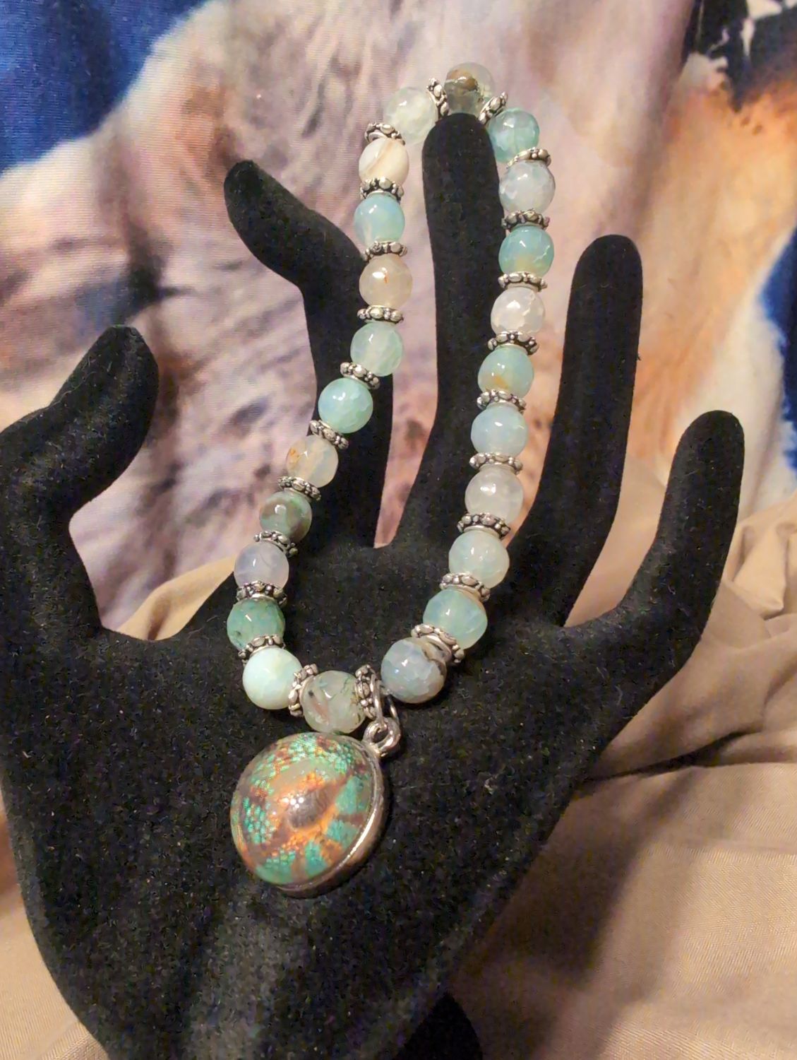 7 3/4" Elastic Crystal Bracelet