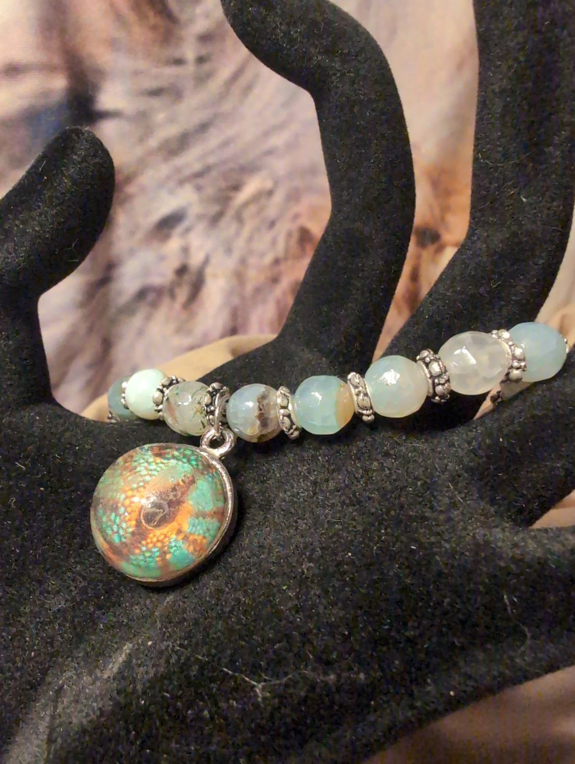 7 3/4" Elastic Crystal Bracelet