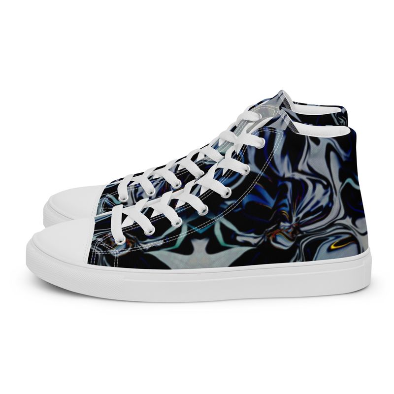 Life With Anxiety Collection Men’s high top canvas shoes