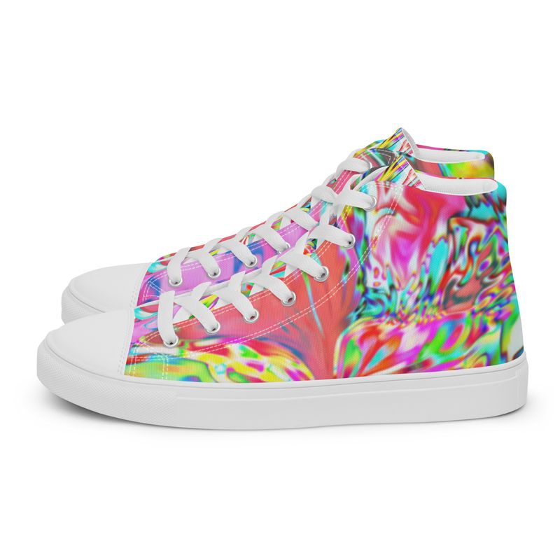 Life in Full Color Women’s high top canvas shoes