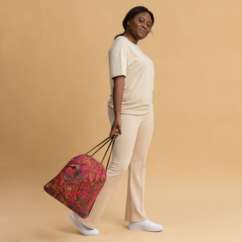 Hippie Kiss Drawstring bag