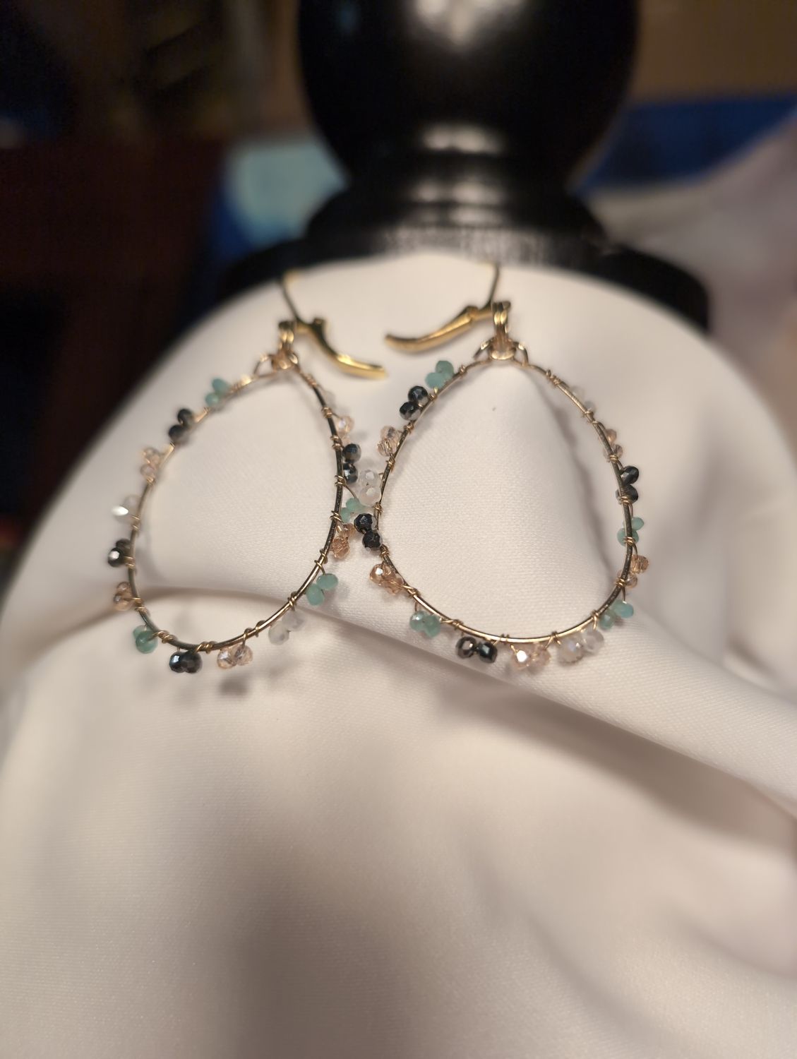 Gold and Crystal Earrings