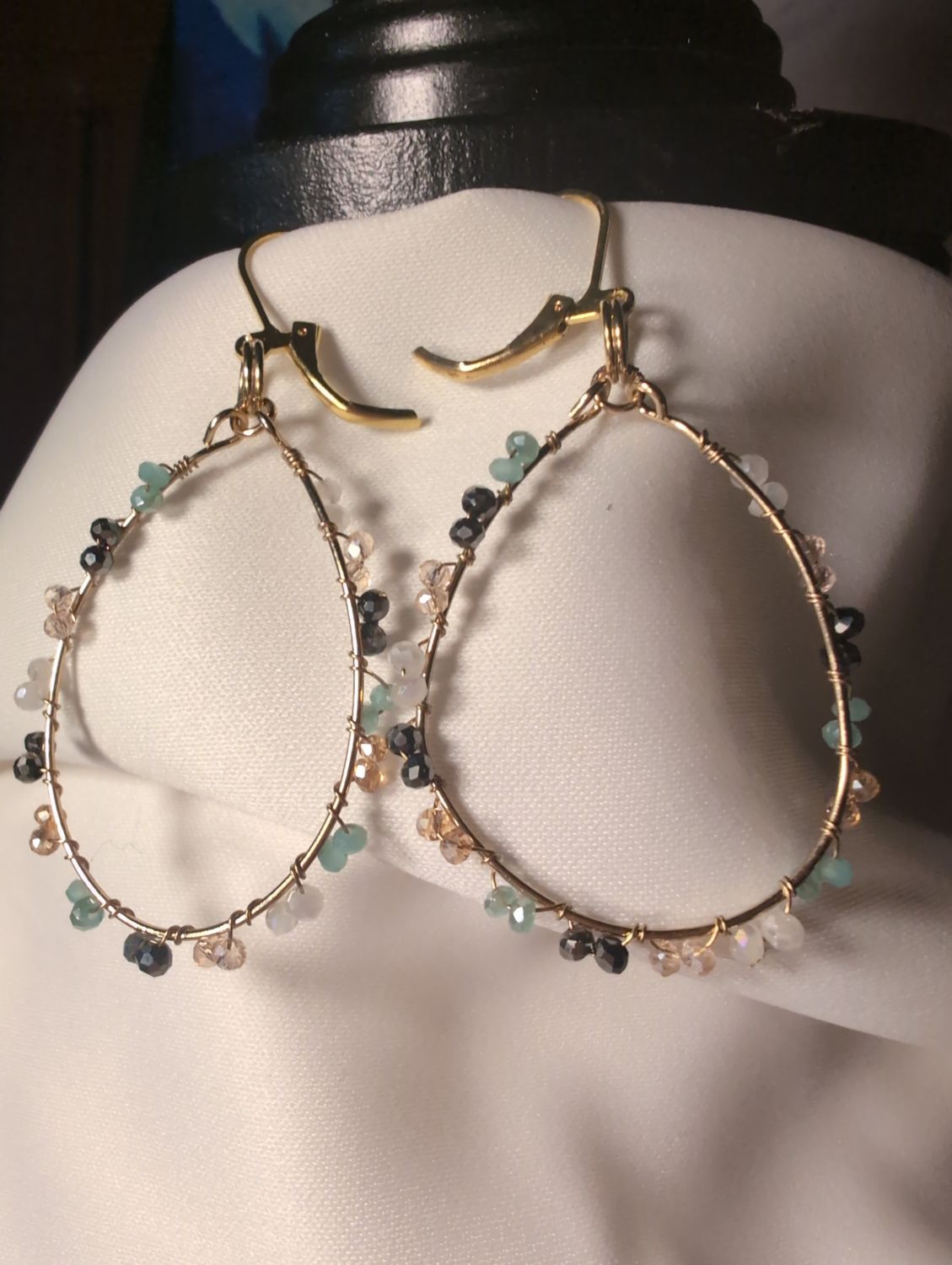 Gold and Crystal Earrings