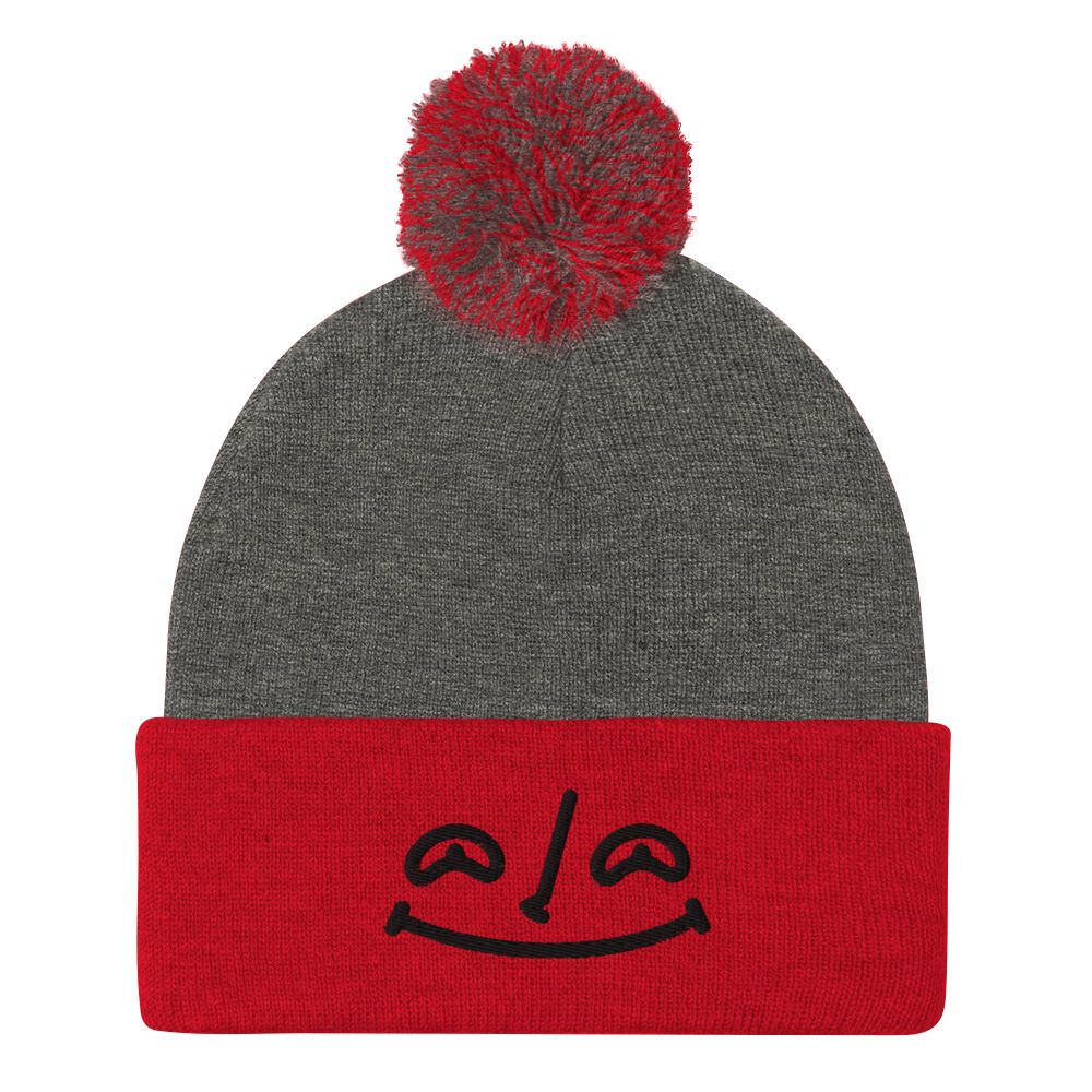 Smile Pom-Pom Beanie