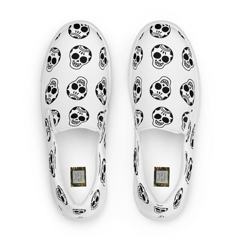 Skulls Women’s slip-on canvas shoes