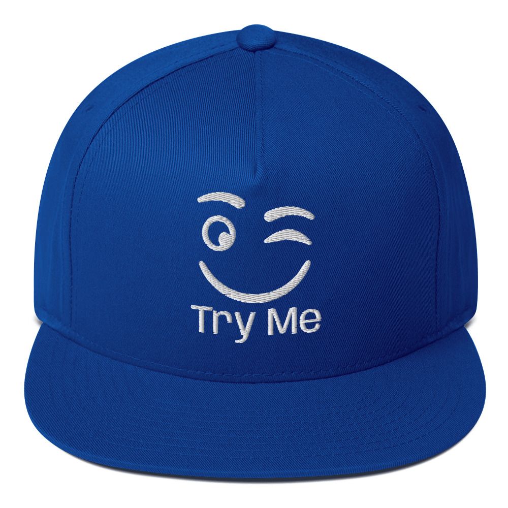 Try Me Flat Bill Cap