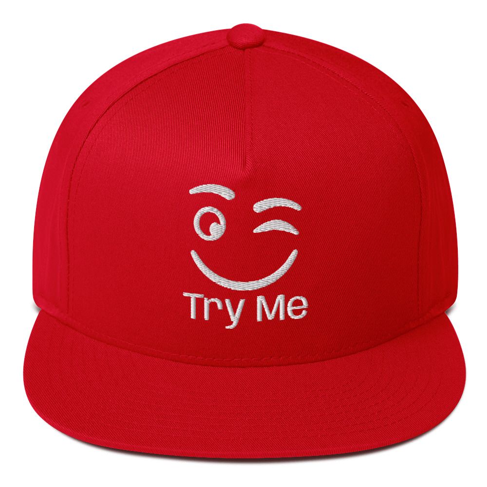 Try Me Flat Bill Cap