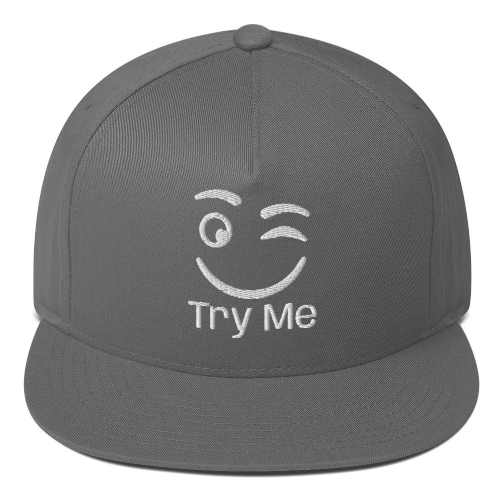 Try Me Flat Bill Cap