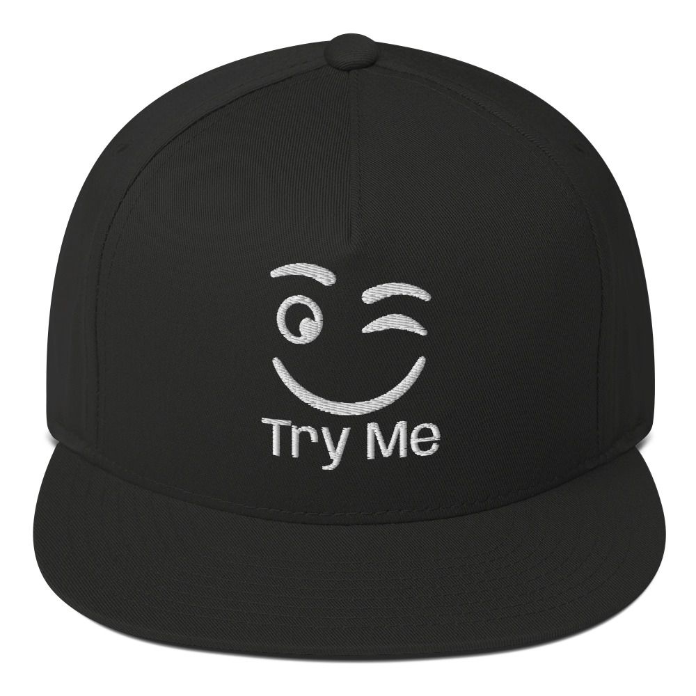 Try Me Flat Bill Cap