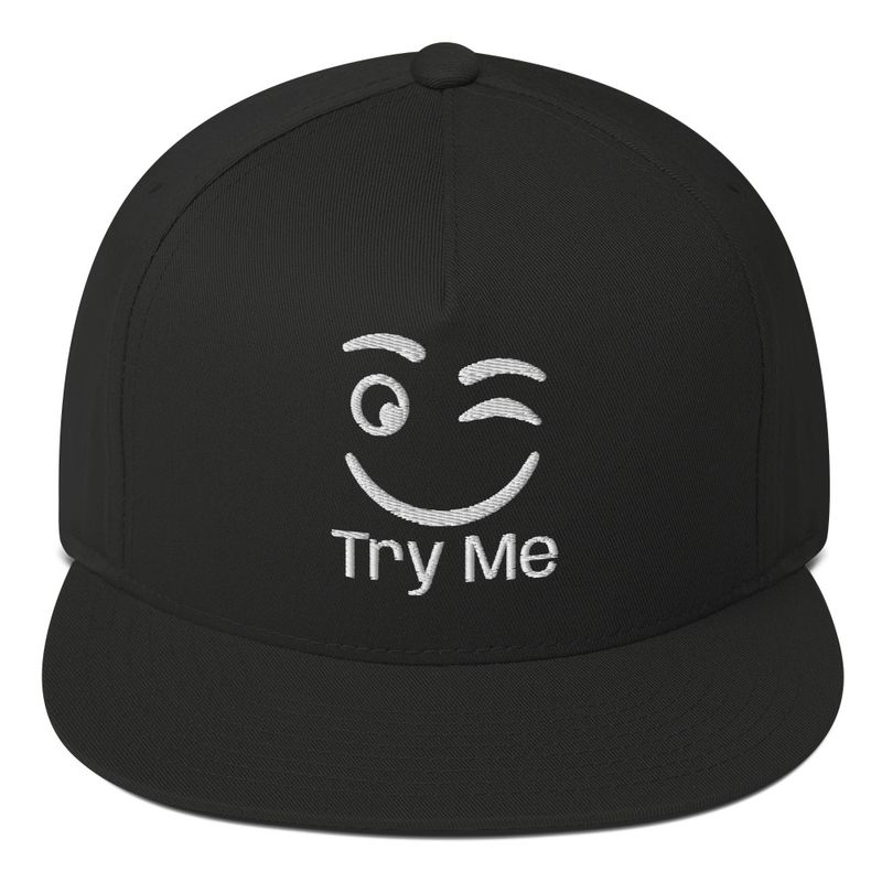 Try Me Flat Bill Cap