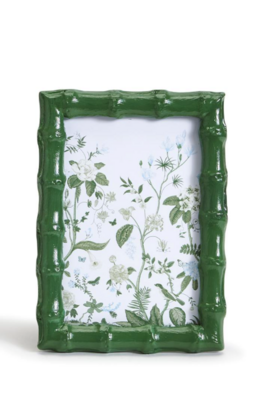 Green Faux Bamboo Frame - 4X6