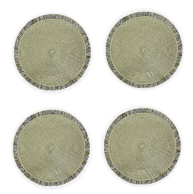Countryside Chic Fringed Placemats