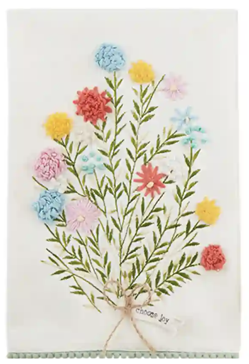 Tea Towel - Floral - Choose Joy