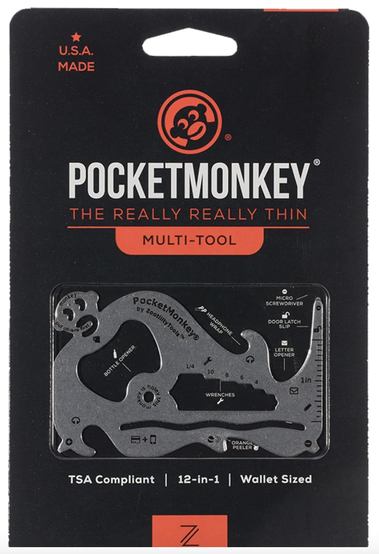 Zootility PocketMonkey Deluxe - Wallet Size Multitool