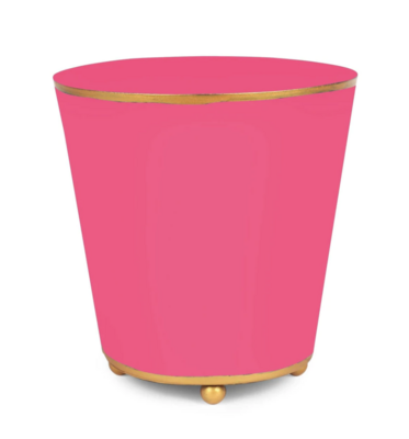 Color Block Round Cachepot: Hot Pink