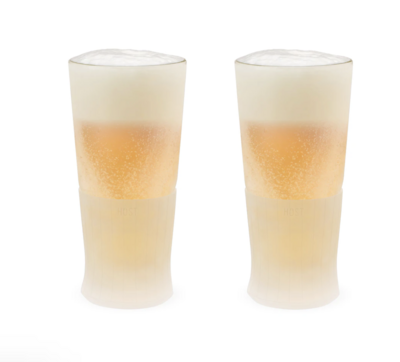 Glass Freeze Cooling Beer Pint Glasses