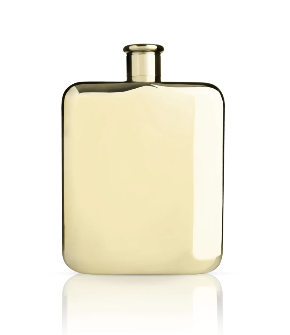 14K Gold-Plated Flask