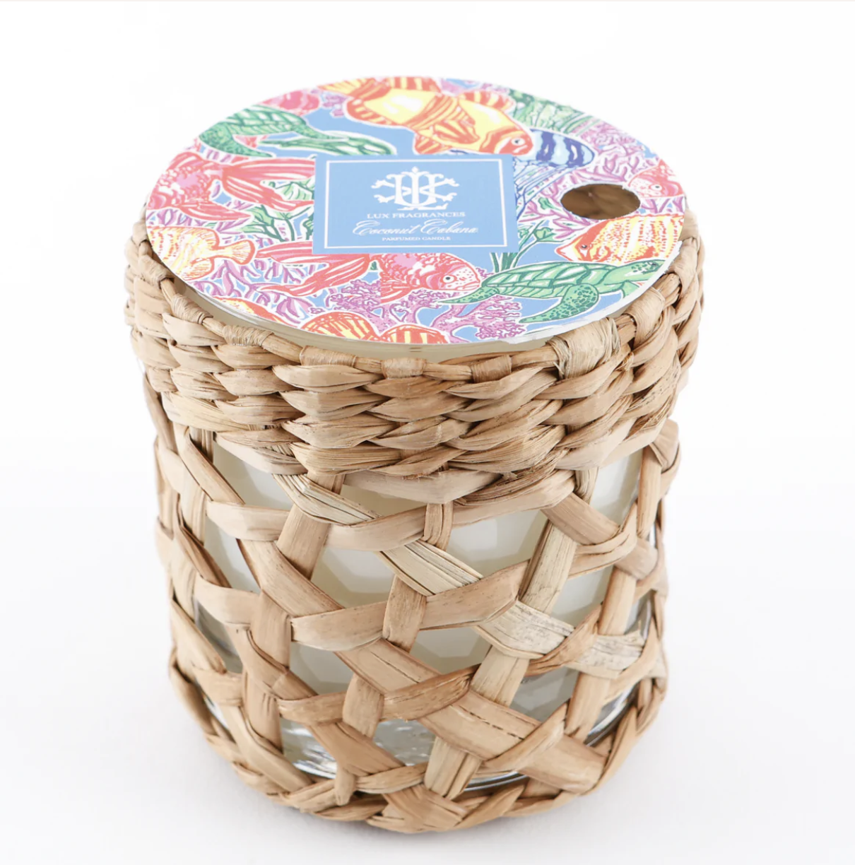 Basket Weave Candle - Coconut Cabana