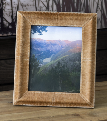 Cow Hide Leather Photo Frame - Large