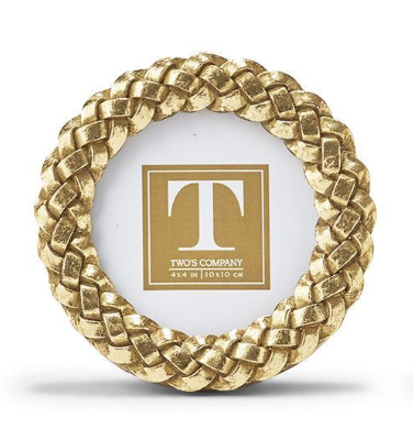 Frame - Gold Braided Pattern - 3x3