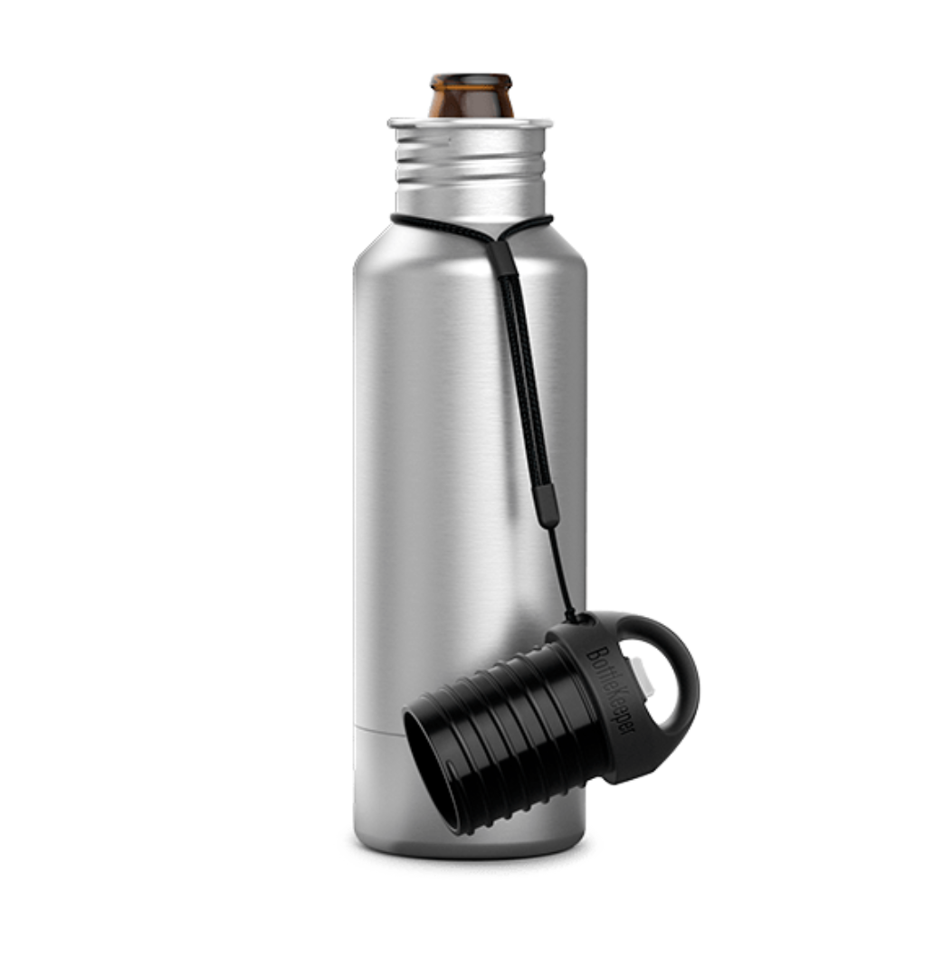 Drink Holder - Insulated Bottle - Silver