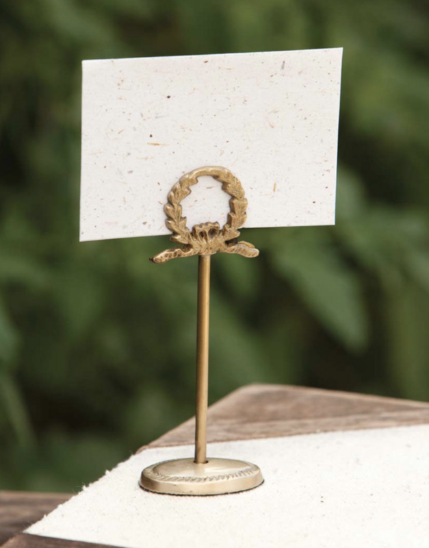 Place Card Holder - Antique Brass