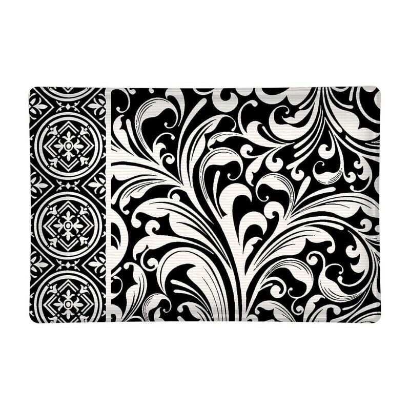 Soap Dish - Rectangular Glass - Black Florentine