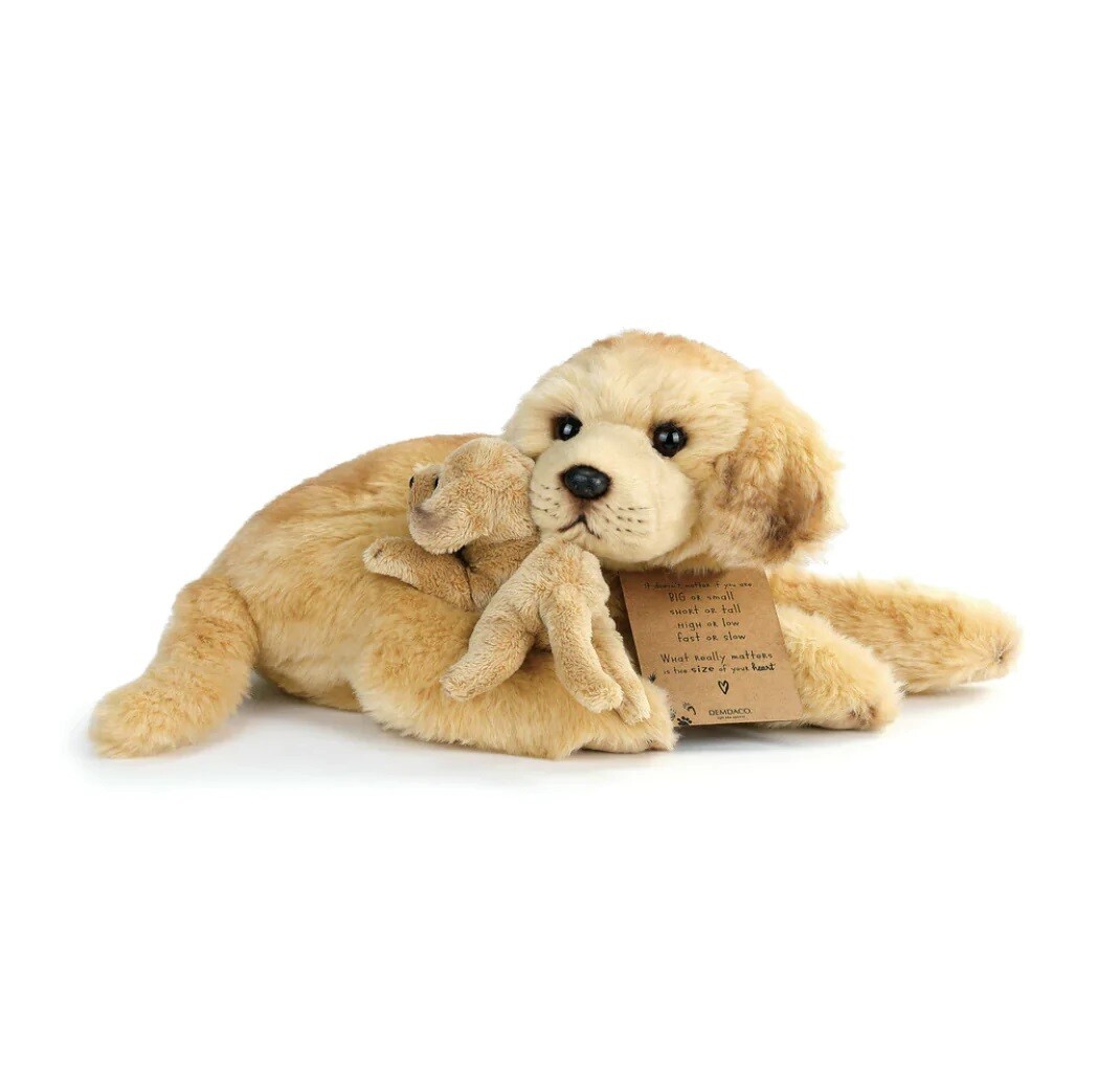 Children - Stuffed Animal - Yellow Lab & Pup
