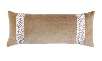 Pillow- Lumbar Leopard Trim