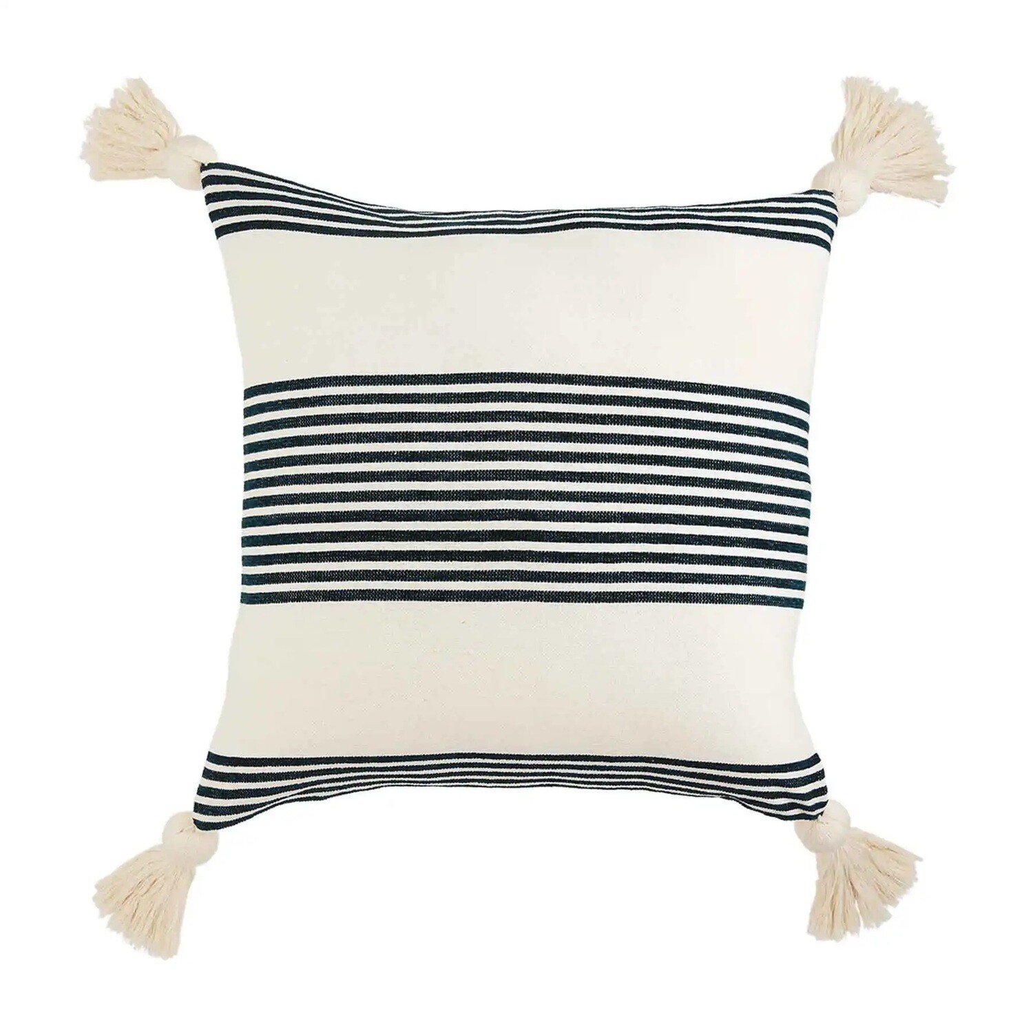 Pillow - Square With Tassels - Cream