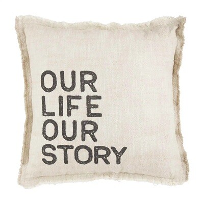 Pillow- Our Story Cotton