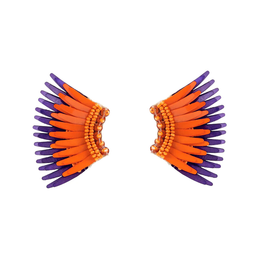 Jewelry - Earrings - Orange Purple Mini Madeline