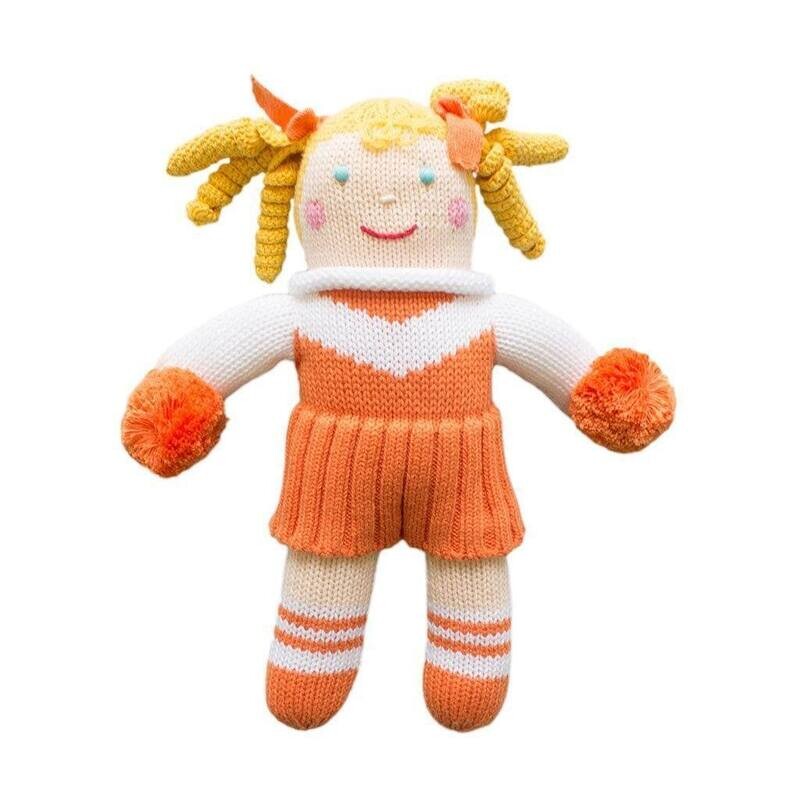 Children - Knitted Cheerleader - Orange - 12&quot;