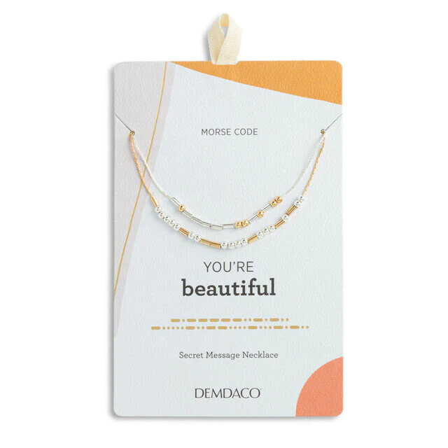 Jewelry - Necklace - Morse Code - You're Beautiful