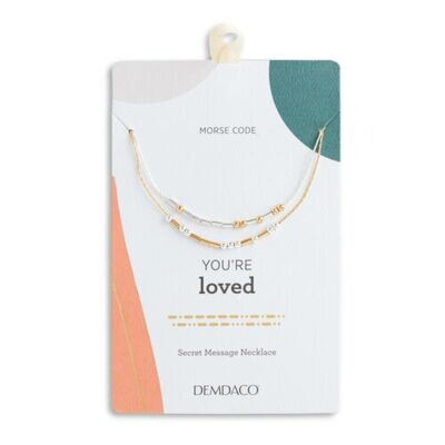 Jewelry - Necklace - Morse Code - You're Loved