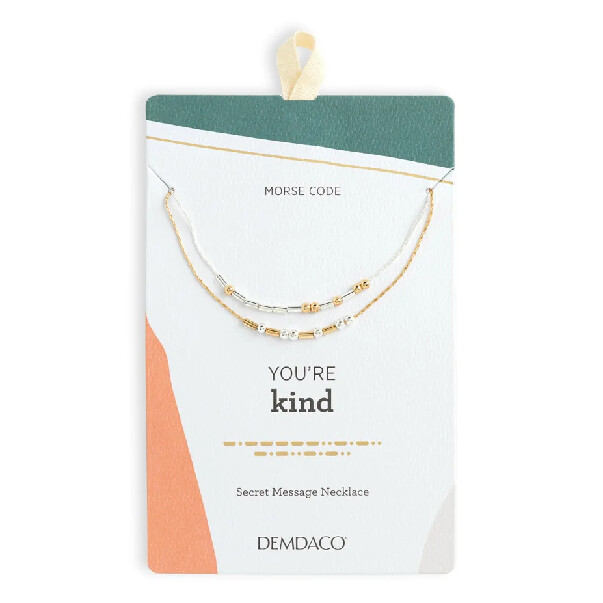 Jewelry - Necklace - Morse Code - You're Kind