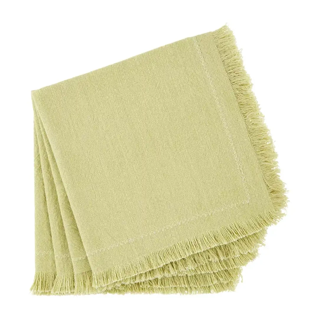 Napkins - Green Cloth - Cotton - Set Of 4