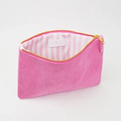 Cosmetic Bag - Terry Pouch - Pink - Lg