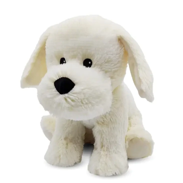 Children - Plush - White Puppy - Microwavable