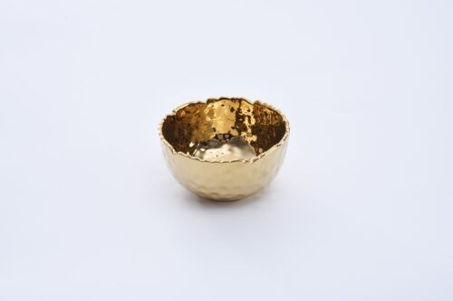 Bowl - Small Round Snack - Gold