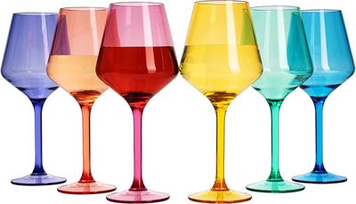 Item -  Glasses Stemmed Acrylic oz Set - 6