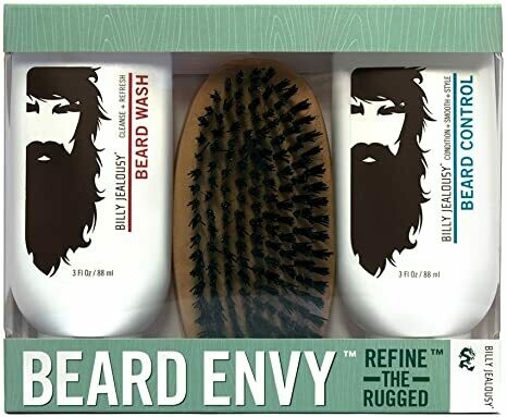 Billy Jealousy Beard Envy 3 Piece Kit - 88ml X 2 + Brush Billy Jealousy Beard Envy 3 Piece Kit - 88ml X 2 + Brush