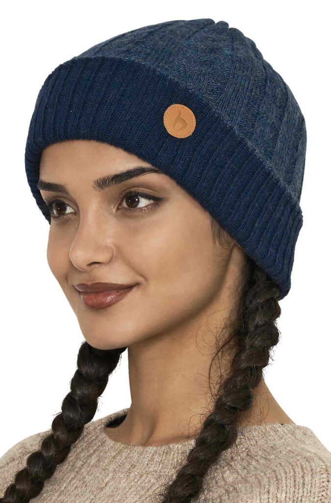 Mütze SUAVE von APU KUNTUR, blau, one-size, 100% Baby-Alpaka*