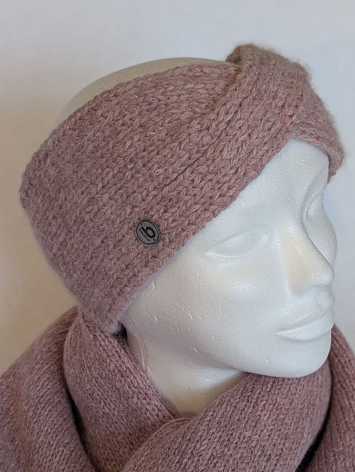 Alpaka Stirnband  Rosé - quarz