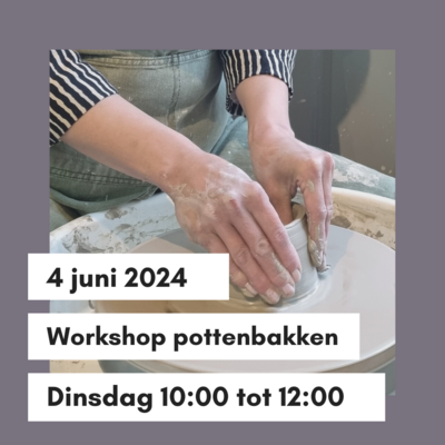 Workshop dinsdag 4 juni 10:00-12:00 uur