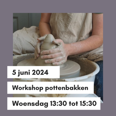 Workshop woensdag 5 juni 13:30-15:30 uur