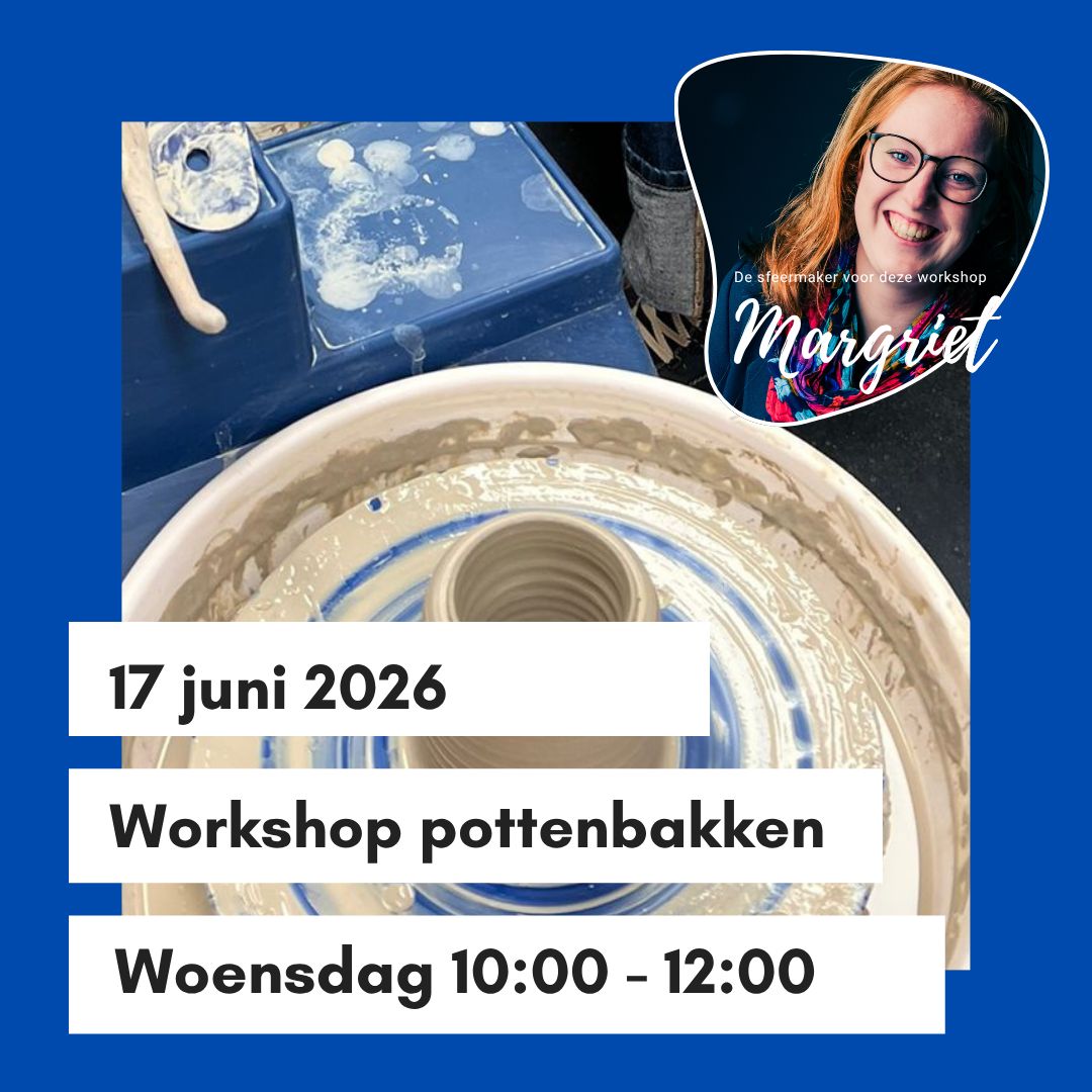 Workshop pottenbakken woensdag 17 juni 10 - 12 uur Workshop pottenbakken woensdag 17 juni 10 - 12 uur
