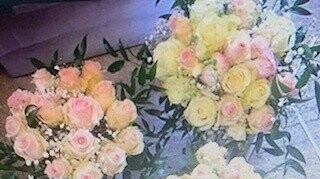 Blush Pink & White Rose Bridal Bouquet