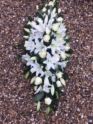 3ft White Lily & Roses