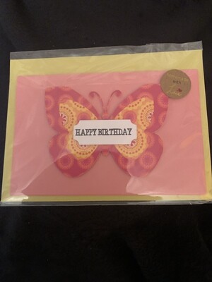 Handmade Butterfly Birthday Card